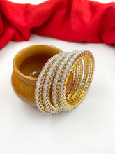Zircon American Diamond Bangles By Gehna Shop (Set Of 4) Bangles